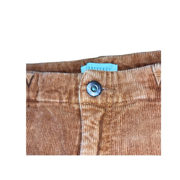 SOLD dark academia brown corduroy shorts forever 21 size 28 - Picture 4 of 9